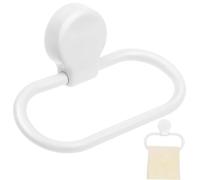 Porte-Serviettes Auto-adhésif - sans perçage - Blanc, pour Serviettes de Main et Cuisine, Salle de Bain,White-M