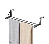 Porte-serviettes Autocollant - 90 Cm En Acier Au Carbone | Multifonctionnel Sans Perçage - Cintre Organisateur | Rail De Robe De Radiateur - Pour Hôtel Restaurant Appartement Sac À Main Manteau Vêteme