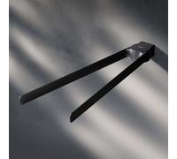 Porte-serviettes avec 2 barres Porte-serviettes de bain Acier inoxydable Montage mural avec perçage Porte-serviettes avec 2 barres pivotantes AM.PM, noir mat