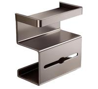 Porte-serviettes avec étagère | Porte-serviettes sans trous avec compartiment Lingettes - Distributeur moderne extensible pour salle de bain invité Appartement Maison