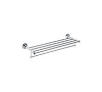 Porte-serviettes avec étagère RETRO en chrome 66,5x12x22,5 cm