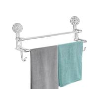 Porte-serviettes avec ventouse, porte-serviettes auto-adhésif | Barre de tapis de douche amovible, barre adhésive pour serviettes, étagère adhésive pour porte de douche, support d'aspiration pour