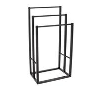 PORTE SERVIETTES BAMBOU 3 BARRES - NOIR - Tendance
