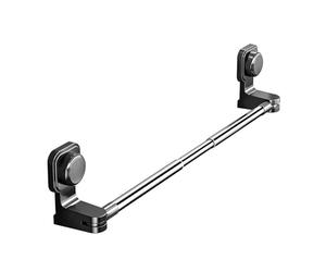 Porte-Serviettes Barre Porte-Serviette Rétractable 60-120cm sans Perçage Porte-Serviettes en Aluminium à Ventouse, Barre Porte-Serviettes à Ventouse rétractable Non perforée