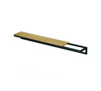 Bette BetteLux Shape porte-serviettes Q030-815 40 x 12 x 7 cm, noir mat, sans insert en bois véritable