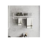 vidaXL Porte-serviettes 343093 en fer 95 x 25 x 22 cm Blanc