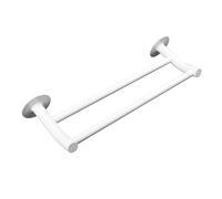 Porte-Serviettes Blanc à Double Poteau en Alliage D’Aluminium