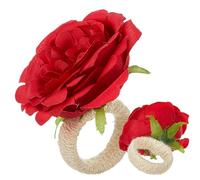 Porte-Serviettes | Boucles Florales pour Serviettes | Décorations de Table pour Mariage Anniversaire Dîner Romantique Printemps Banquet