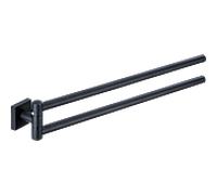 Porte-serviettes Bravat Quaruna 745699, 2 bras, noir mat