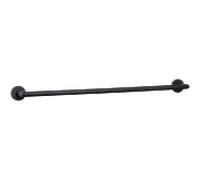 Porte-serviettes Bravat Varuna 778599 noir mat, à coller/visser