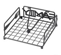 Porte-serviettes carré en acier pour table de salle à manger | Base lestée, empêche le basculement, fer forgé robuste, s'adapte aux serviettes standard, utilisation en intérieur et en
