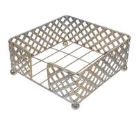 Porte-Serviettes Carré Vintage en Métal Or pour Table de Restaurant