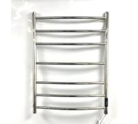 Porte-Serviettes Chauffant Électrique - Acier Inoxydable, Finition Poli Miroir, Série Siena, Montage Mural H800 x L600mm - Seche Serviette Electrique