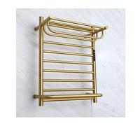 Porte-serviettes chauffant en acier inoxydable, montage mural, économe en énergie, design thermostatique électrique pour salle de bain, chauffe-serviettes intelligent à brancher