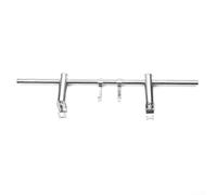 Porte-serviettes chauffant pour radiateur - En acier inoxydable - 40 cm - 50 cm - 60 cm - Capacité : 10 kg - Argenté - Gain de place - 40 cm