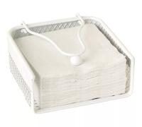 Porte serviettes cocktail 15x14X6 cm en métal blanc