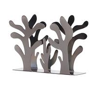 Porte-serviettes Corail Porte-serviettes Porte-serviettes Porte-papier de Bureau en Forme de Restaurant Occidental Support de Rangement Creux (Argent Noir)