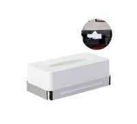 Porte-serviettes Cosmétiques - Porte-serviettes et mouchoirs en acier inoxydable, 26,5 x 17 x 14 cm, blanc