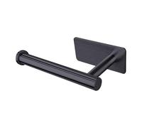 Porte-serviettes de bain sans perçage - Organisateur noir argenté, support adhésif robuste et résistant à la rouille Porte-serviettes moderne Installation facile | pour Appartement Casa Hotel Camp