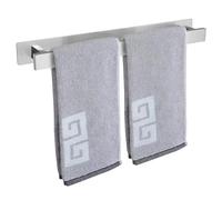 Porte-Serviettes de Salle de Bain - Auto-adhésif ou à vis - Support Mural en Acier Inoxydable - Imperméable et antirouille - Convient pour Salle de Bain, Camping-Car, Cuisine (40 cm, Nickel brossé)