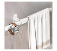 Porte-Serviettes De Salle De Bain, Barre De 20 À 80 Cm, Construction en Alliage D'aluminium, Crochets pour Serviettes Peu Encombrants, Convient pour Les Cuisines(Blanc,80cm/31.5in)
