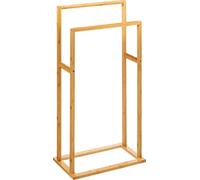Porte-serviettes de salle de bain en bambou, double, 42 x 24,2 x 81,5 cm