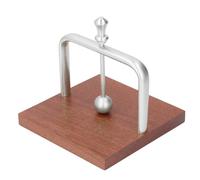 Porte-serviettes de table avec boule élévatrice, distributeur de serviettes en bois à base massif et support métallique, porte-serviettes compact pour la maison, le restaurant, le (Argent)