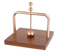 Porte-serviettes de table - Distributeur de serviettes - Avec bras en métal et base en bois - Organiseur de papier de bureau stable - Accessoire d'intérieur vintage multifonction pour une utilisation