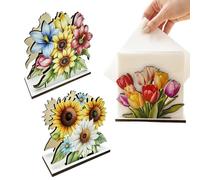 Porte-Serviettes De Table - Support Pour Mouchoirs En Bois En Forme De 3 Pièces | Distributeur de Mouchoirs en Papier - Pour Salle À Manger Salon Salle De Bain Fête Bar Restaurant Cuisine