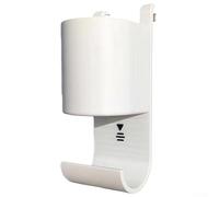 Porte-serviettes de tennis mural pour bouteilles et serviettes de tennis pour terrains extérieurs - Support double usage pour bouteilles d'eau et serviettes (blanc)