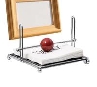 Porte-serviettes d'invité en métal Construction en acier inoxydable haute résistance à la , design moderne intégré, pieds antidérapants renforcés | Solution de salle de bain élégante avec