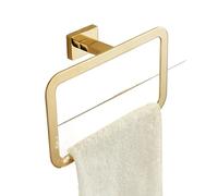 Porte-Serviettes doré en Acier Inoxydable, Crochet for Peignoir, Brosse de Toilette, Porte-gobelet, Porte-Savon,(Towel Ring)