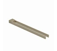 Porte-serviettes double Kludi VELA C 31977N5 430 mm, Inox Nickel Brossé P