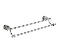 Porte-serviettes double Mexen Estela, chrome - 7011525-00