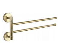 Porte-serviettes double pivotant Mexen, or - 7039242-50