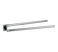 Porte-serviettes double pivotant Mexen Rufo, chrome - 7050925-00