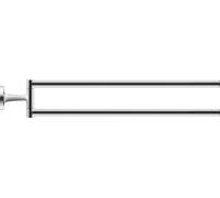 Duravit Porte-serviettes Starck T 0099411000 2 bras Chromé Mural 46,5 cm