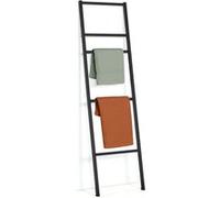 IDMarket - Porte-serviettes échelle 5 niveaux DALLAS métal noir design industriel