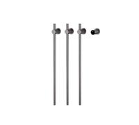 Porte-Serviettes Électrique De Salle De Bain en Or Brossé, Sèche-Serviettes Intelligent À Séchage Rapide, en Acier Inoxydable, Fils Cachés, Porte-Serviettes Électrique(Gun Gray-3 Rod,110V)