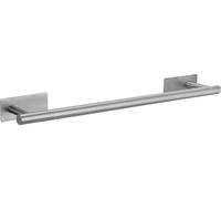 Porte-serviettes en acier inoxydable autocollant - env. 50 cm - porte-serviettes mural sans percer en argent