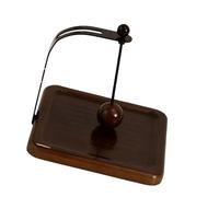 Porte-serviettes en bois avec tige centrale lestée, porte-serviettes en bois de type lourd pour cuisine ou salle de bain, porte-serviettes en papier minimaliste en bois