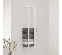 vidaXL Porte-serviette en bois de pin massif marron cire 23x18x110 cm