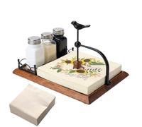 Porte-serviettes en bois, distributeur de papier à bras lestés, distributeur de mouchoirs en forme d'oiseau pour décoration de restaurant, chambre, maison