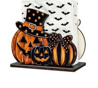 Porte-Serviettes En Bois Distributeur Debout De Mouchoirs Halloween
