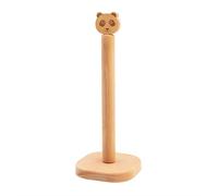 Porte-Serviettes En Bois Massif De Style Japonais, Support De Rangement Pour Rouleau De Papier Toilette, Tête D'animal De Dessin Animé, Grand Outil De Cuisine En Bois De Hêtre