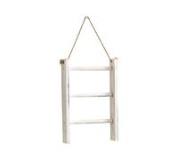 Porte-serviettes en bois multifonctionnel style vintage échelle porte-serviettes mural organisateurs de salle de bain échelle étagère