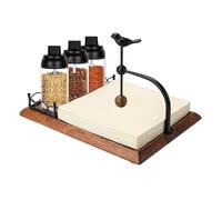 Porte-serviettes en forme d'oiseau | Design rustique pour moulin à sel | Porte-papiers et support pour serviettes à main style ferme, pour maison, chambre, salon cuisine