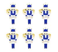 Porte-Serviettes en Métal Antirouille 6 Pièces Soldats De Vacances Vaisselle Cuisine Essentiels Accessoires D'arrangement Table Festival Facile