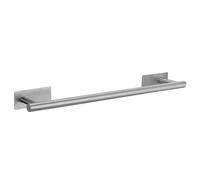 Porte-serviettes en métal sans perçage 50 cm - Argent - En acier inoxydable - Support mural autocollant - Pour salle de bain, cuisine, buanderie