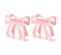 Porte-serviettes en métal sur le thème des jolis nœuds roses, à mouchoirs décoratif, ajoutez une touche de sophistication pour les vieux propriétaires de mouchoirs de Table